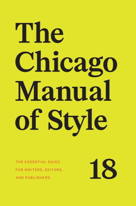 The eighteenth edition of the Chicago Manual of Style. The rule being enforced is a century-old published standard; the tool enforcing it was written from scratch.