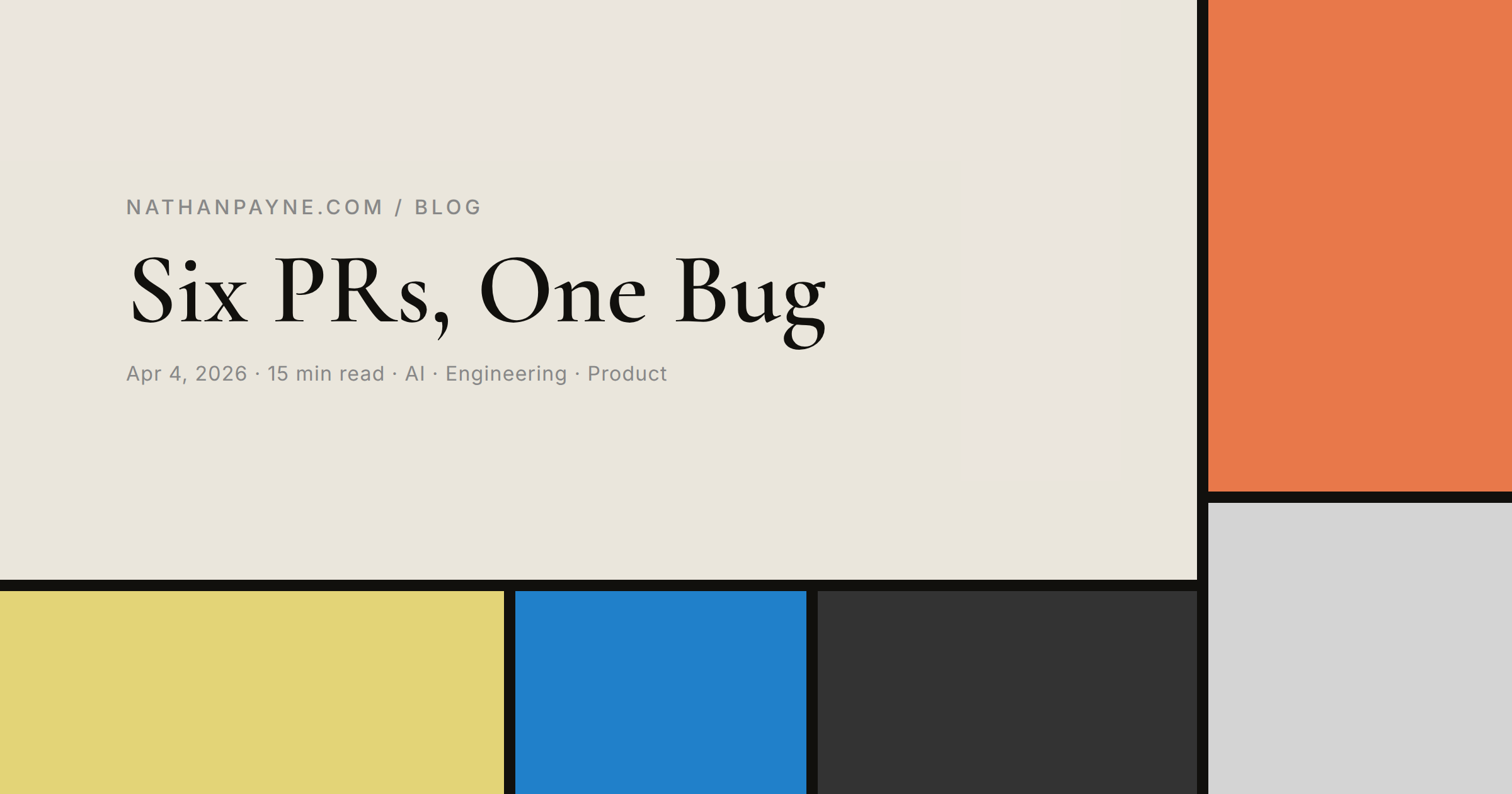 Six PRs, One Bug: What AI Agents Actually Get Wrong | Nathan Payne